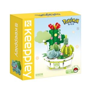 Keeppley K20220 Bulbasaur Potted Plant Building Blocks Toy Set Pokemon